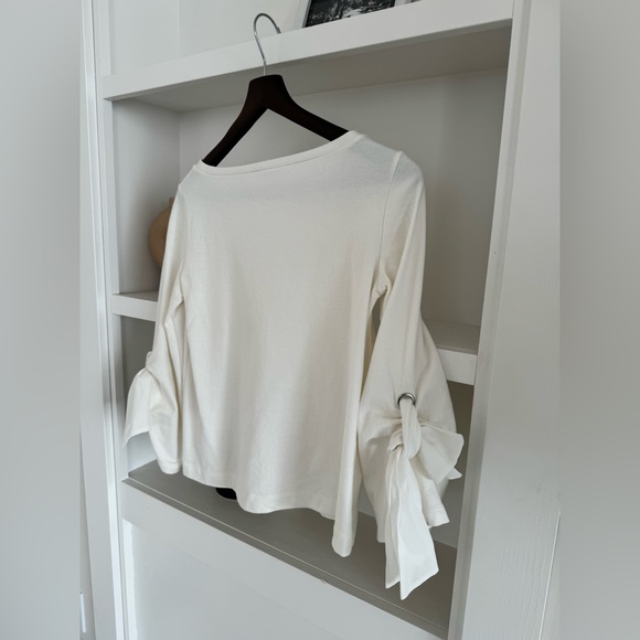 Club Monaco White Sleeve Tie Shirt - Picture 5 of 7